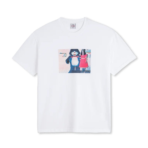 폴라 스케이트 티셔츠  TEE | PINK DRESS - WHITE  Polar skate co