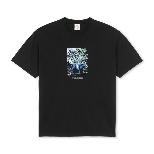 폴라 스케이트 티셔츠  TEE | RIDER - BLACK  Polar skate co