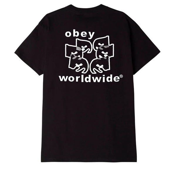 오베이 티셔츠  OBEY WORLDWIDE EYES BLACK  OBEY