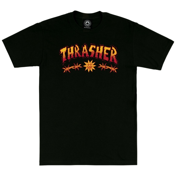 트레셔 티셔츠  SKETCH BLACK  THRASHER